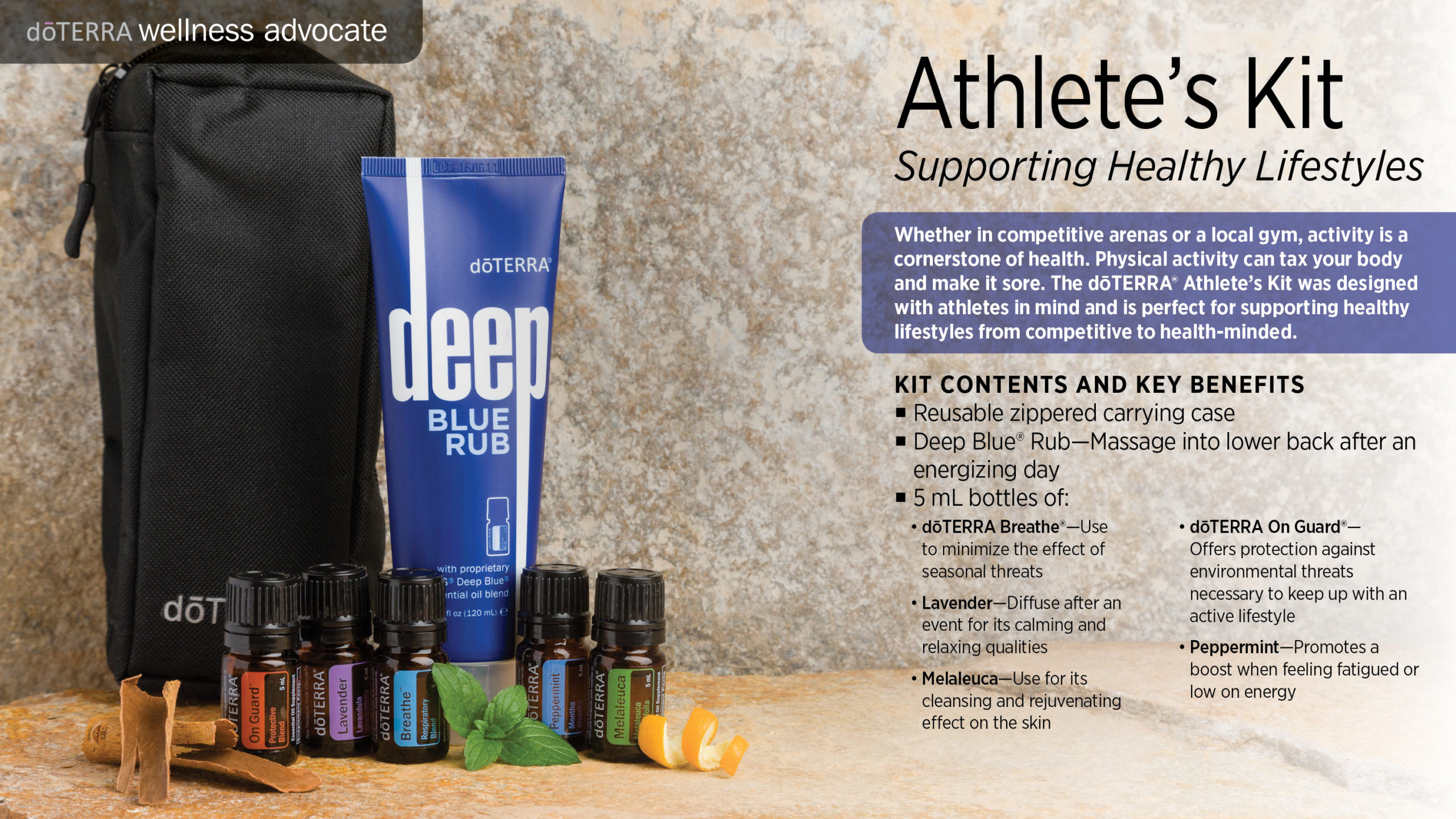 Athletes using essential oils