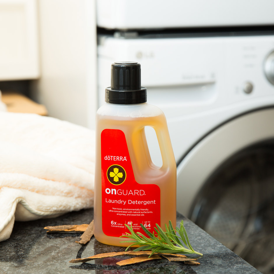 Natural laundry Detergent On Guard Concentrate in a bottle