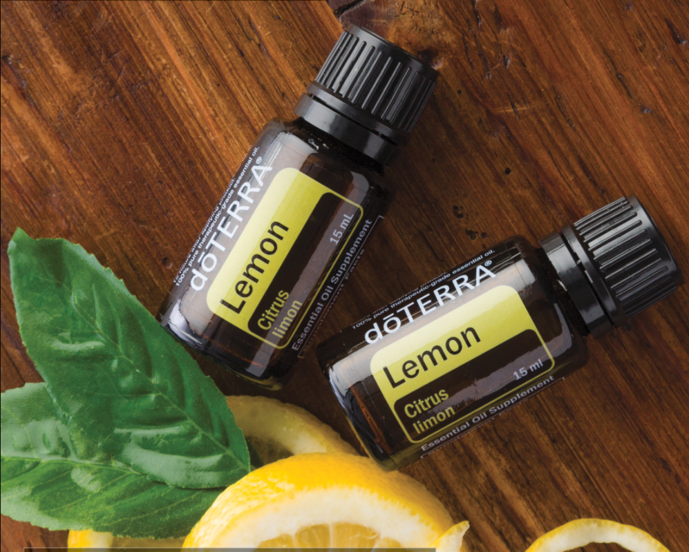 Lemon essential oil 15ml bottle for internal use.