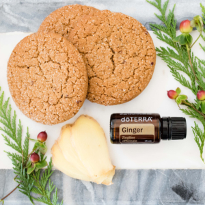 Ginger essential oil and ginger cookies